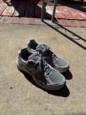 New Balance 2002R Gray Mesh & Suede Sneakers